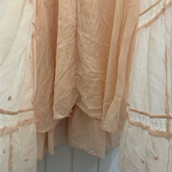 Free People Lily of The Valley Midi Dress - Peachy Keen - Xs - Picture 9 of 16